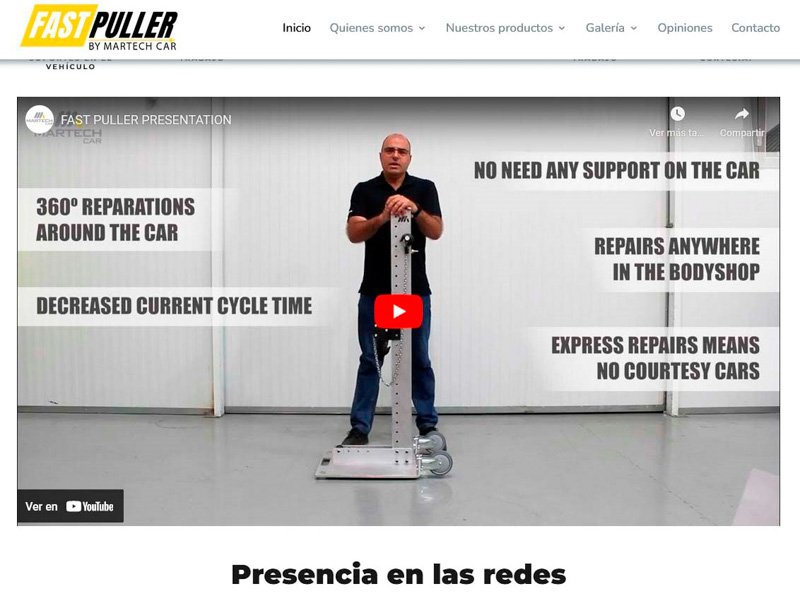 Nuevo sitio internacional del Fast Puller de Martech Car