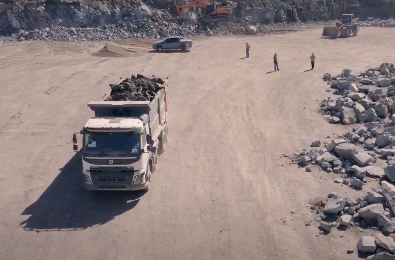 Volvo Trucks casos de éxito: Cantera Diquecito