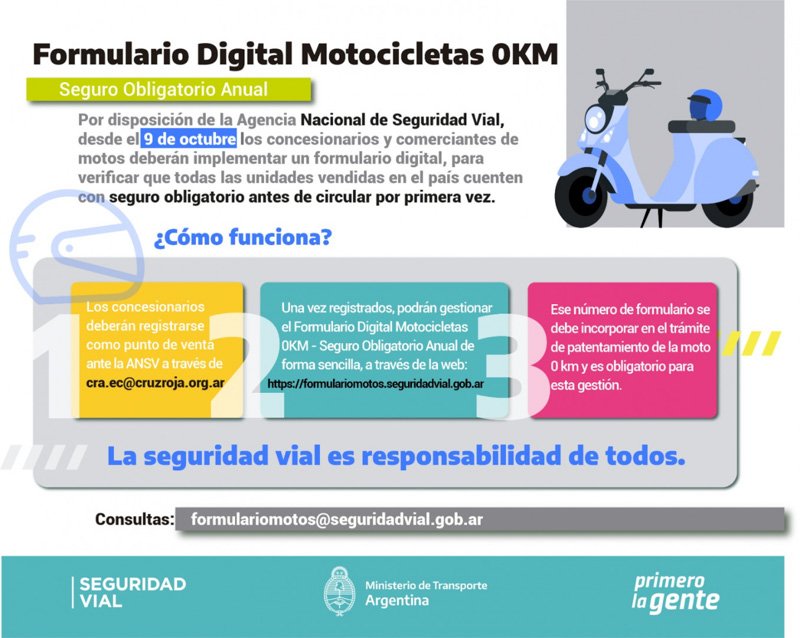 Seguro obligatorio para motos