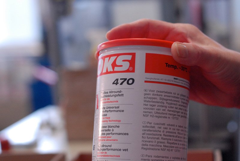 Aplicación de producto OKS 470: Lubricación de rodamientos