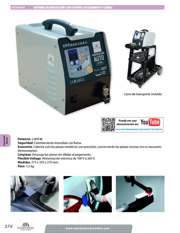 Inductor Martech, sistema de inducción multifunción