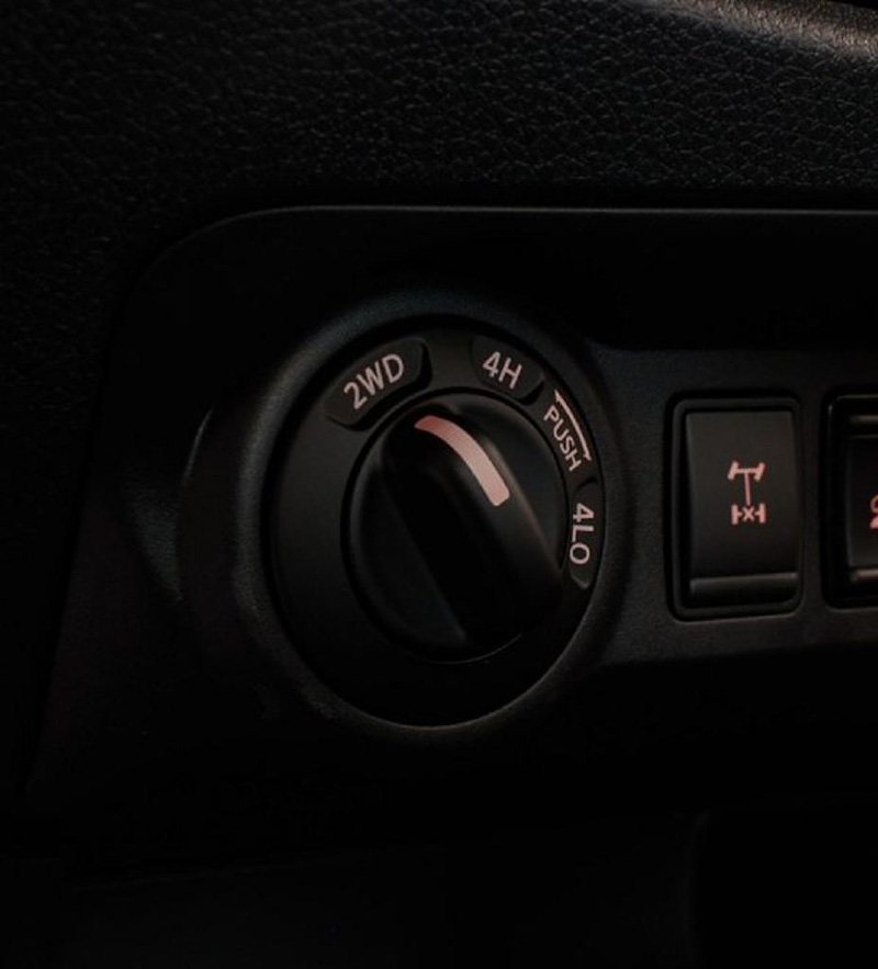 Modos de manejo de la Nissan Frontier todo terreno