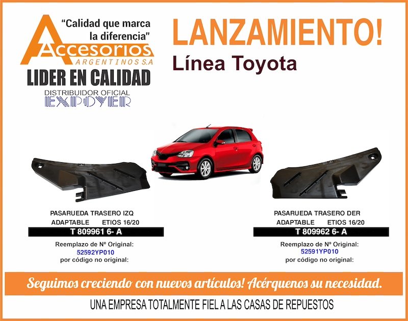 Accesorios Argentinos: Pasarueda y Manopla reg. respaldo butaca