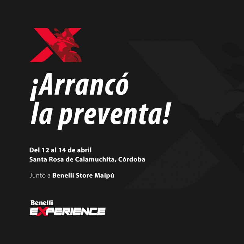 Abierta la inscripción para Benelli Experience