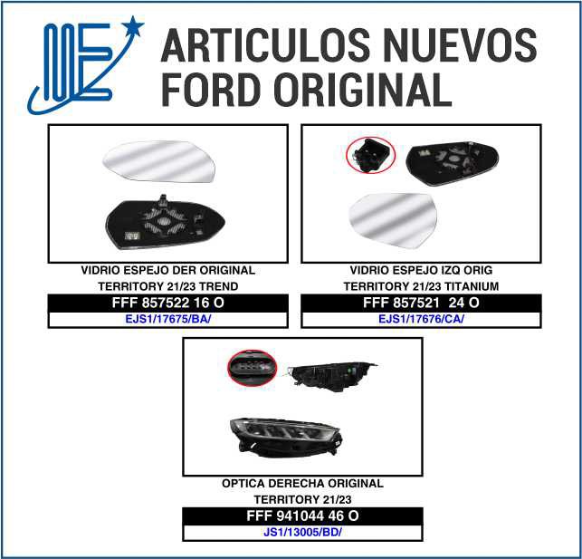 Novedades Expoyer para Ford original