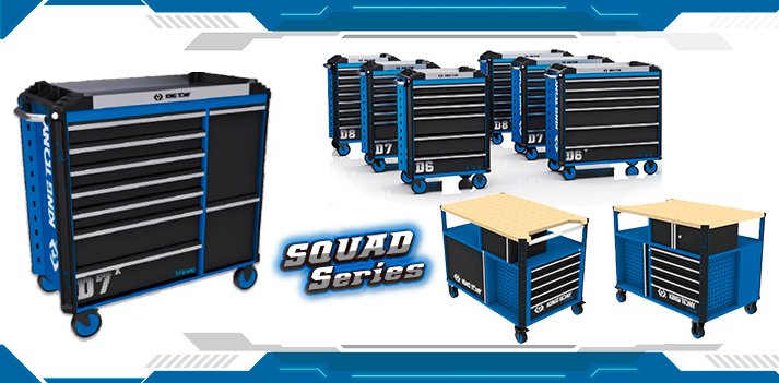 SQUAD, nuevos carros y banco portaherramientas