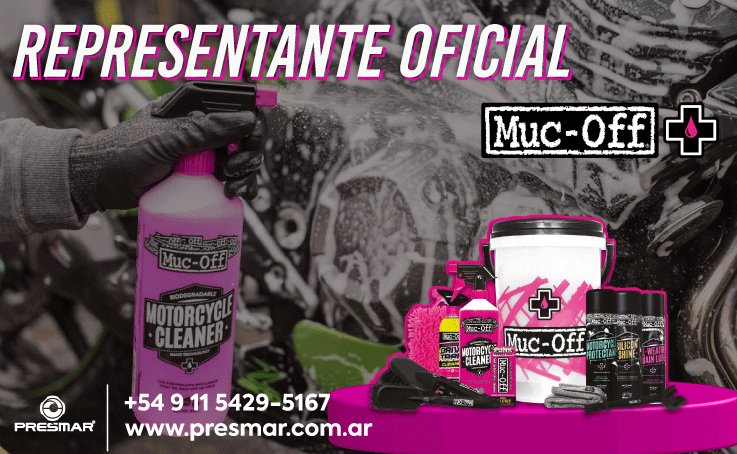 Muc Off Moto llega a Argentina de la mano de Presmar