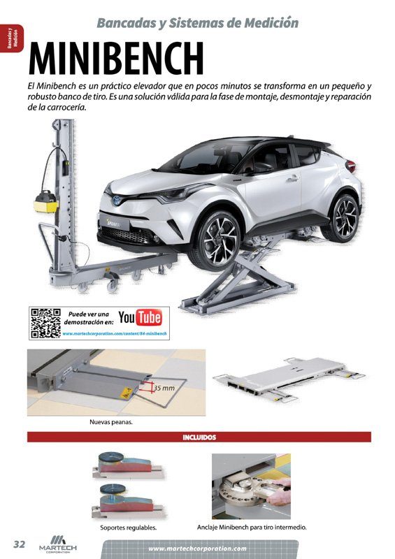 Banco de estirado Minibench