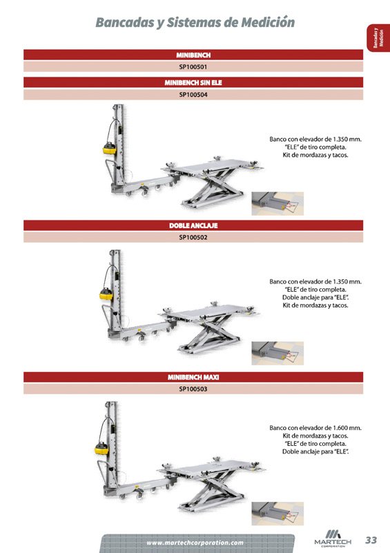 Banco de estirado Minibench