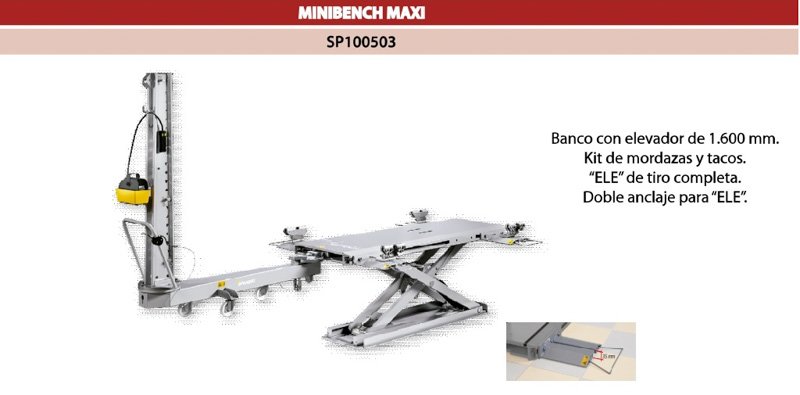 Banco de estirado Minibench
