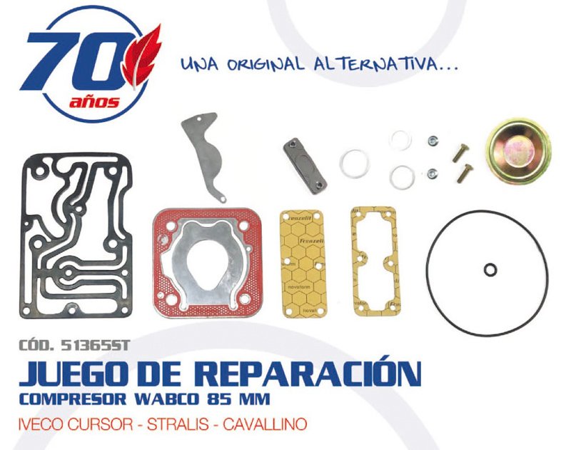 Juego de reparación compresor Wabco 85 MM