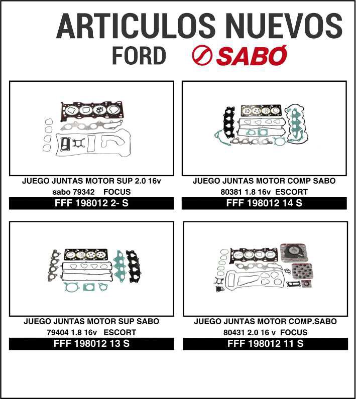 Expoyer: Novedades Sabó para Fiat, Ford, Chevrolet