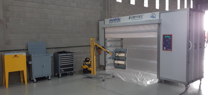 Cabina “mobile” para trabajos de alta calidad de EMYVEC