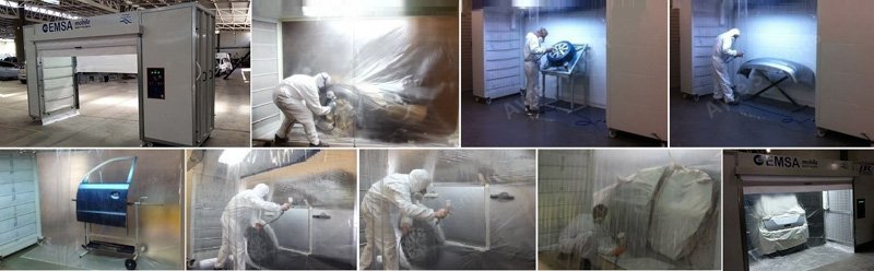 Cabina “mobile” para trabajos de alta calidad de EMYVEC