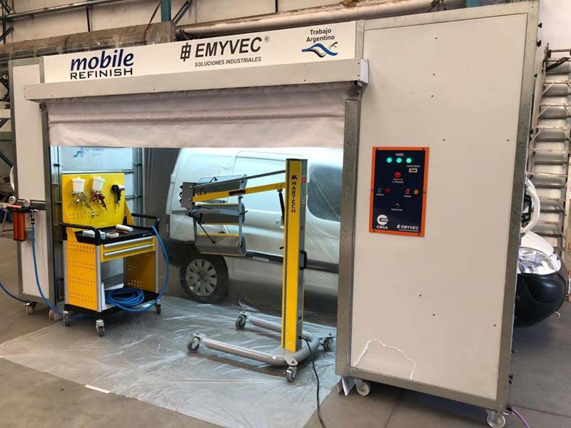 Cabina “mobile” para trabajos de alta calidad de EMYVEC