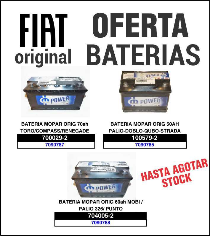 Ofertas Expoyer: Baterías Mopar