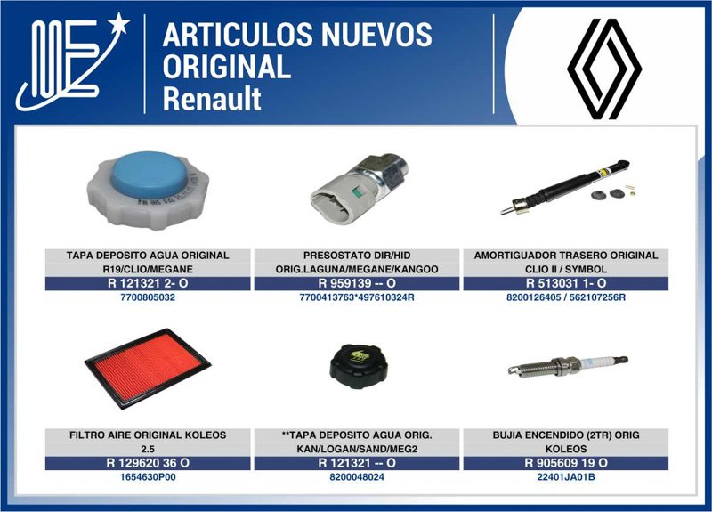 Expoyer: Novedades en piezas originales Renault