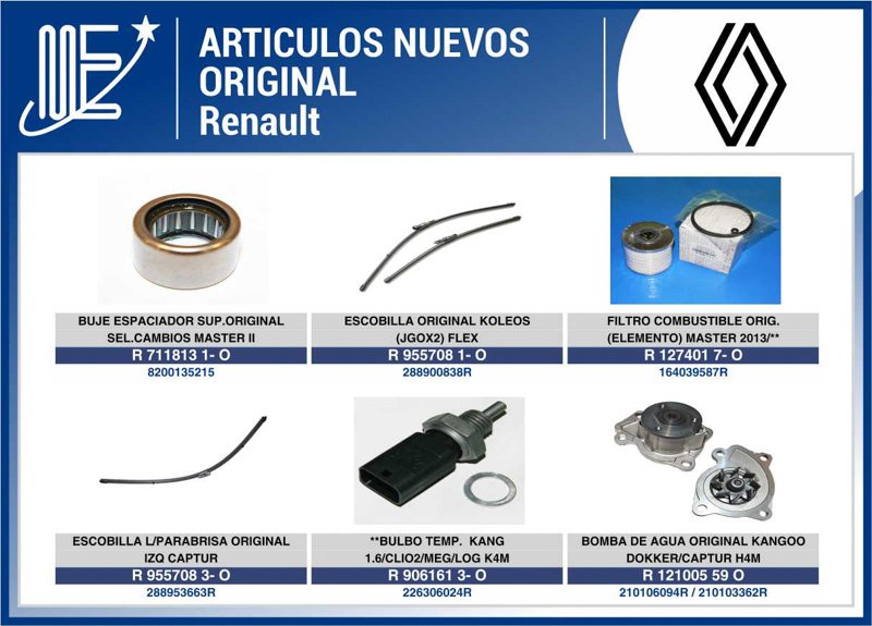 Expoyer: Novedades en piezas originales Renault