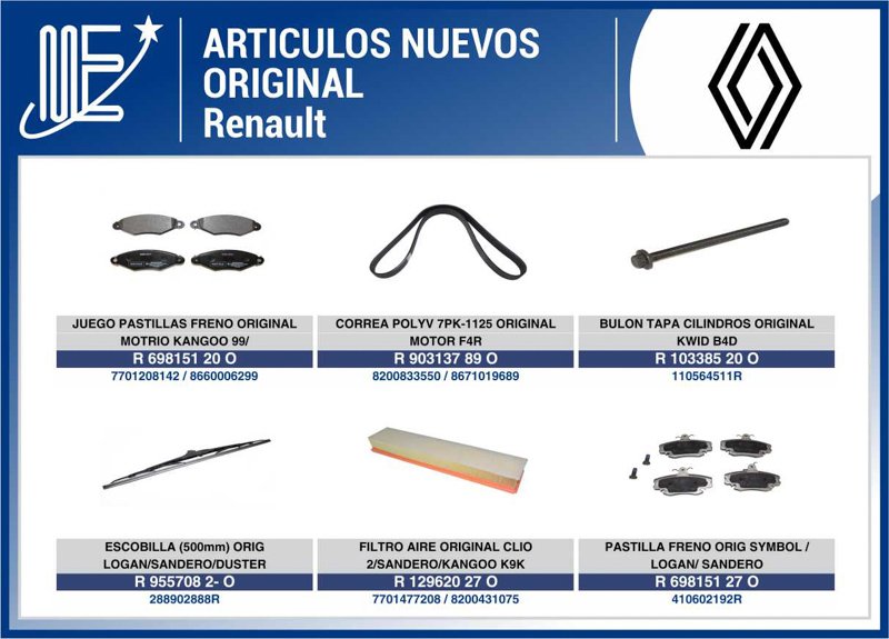 Expoyer: Novedades en piezas originales Renault