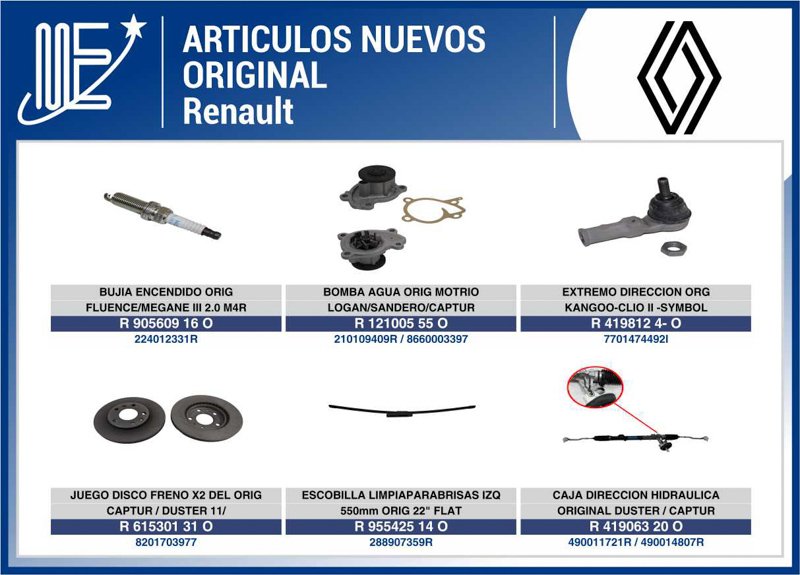 Expoyer: Novedades en piezas originales Renault