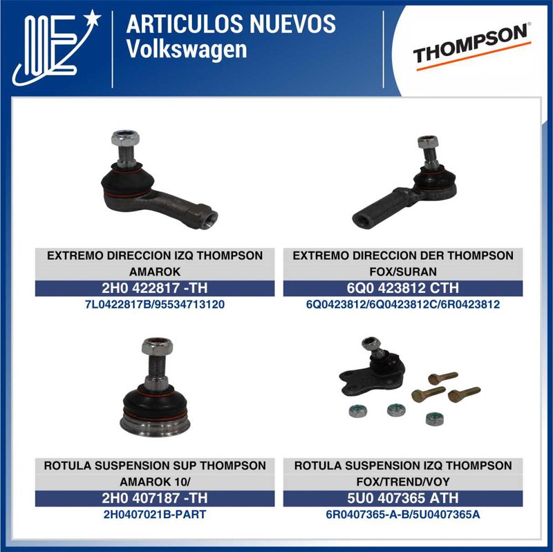 Novedades Expoyer: Dirección y rótulas Thompson