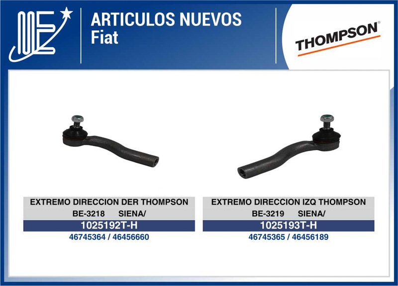 Novedades Expoyer: Dirección y rótulas Thompson