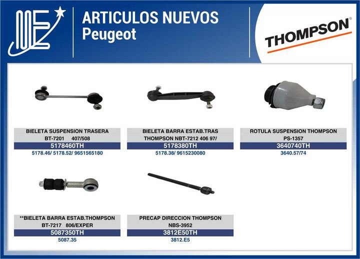Expoyer presenta nuevos artículos Peugeot y Thompson