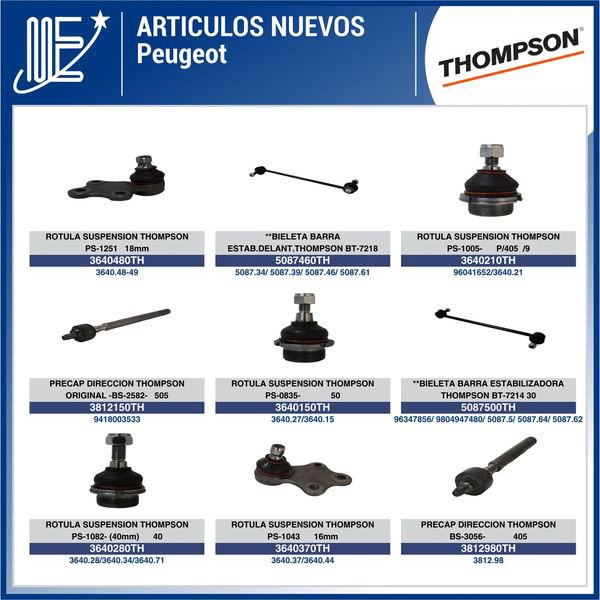 Expoyer presenta nuevos artículos Peugeot y Thompson