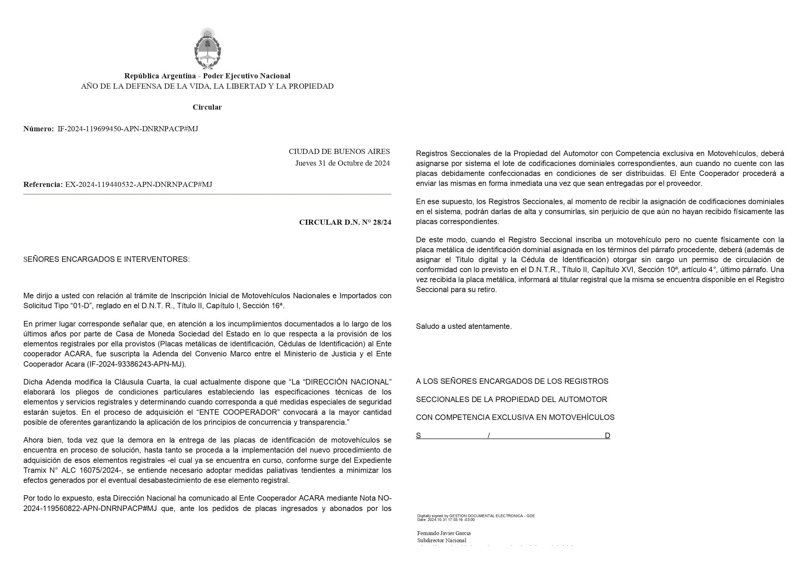 CADECOM logra avance en asignación de dominios para motos