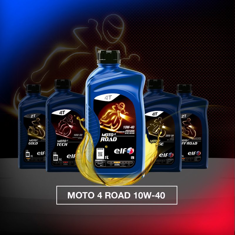 Moto 4 Road 10W-40: Nuevo lubricante para motos de Elf