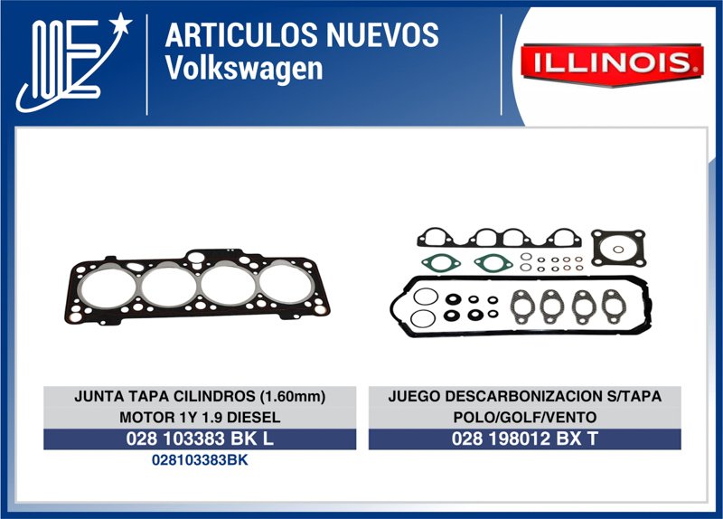 Expoyer incorpora nuevos repuestos para VW y Chevrolet