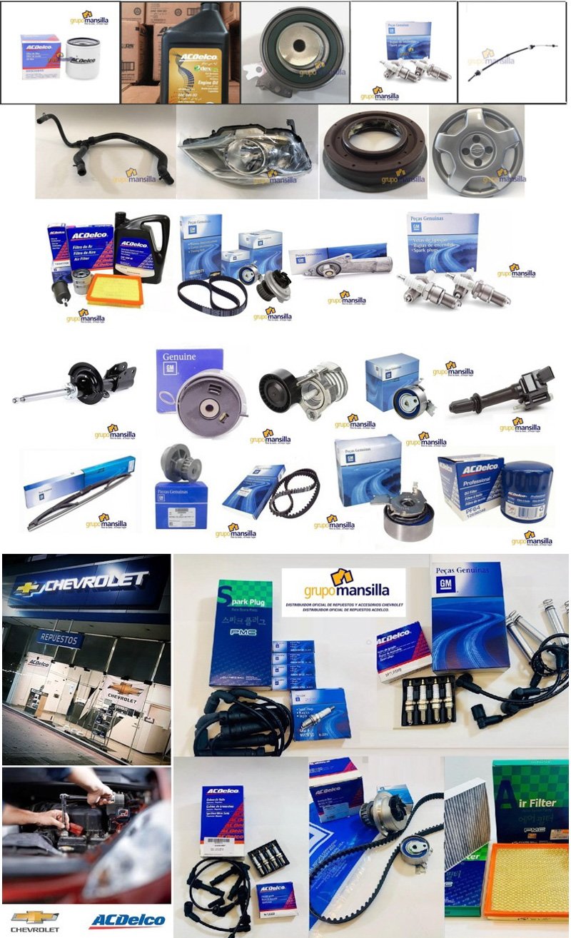 Grupo Mansilla, todo en repuestos originales Chevrolet