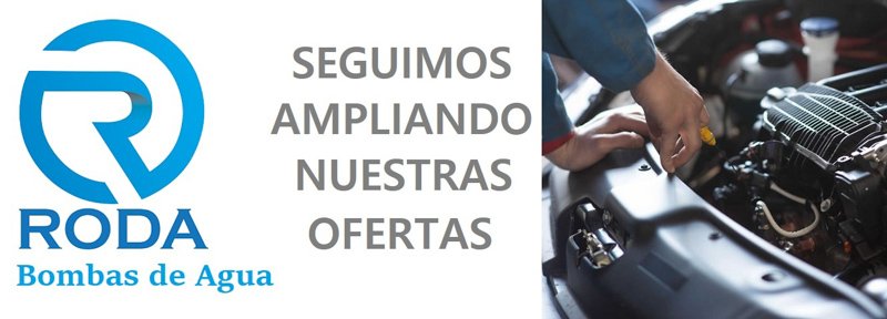 RODA amplía su oferta de bombas de agua para vehículos