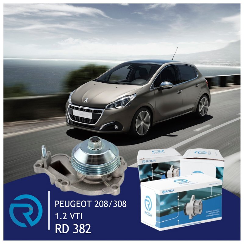 RODA amplía su oferta de bombas de agua para vehículos