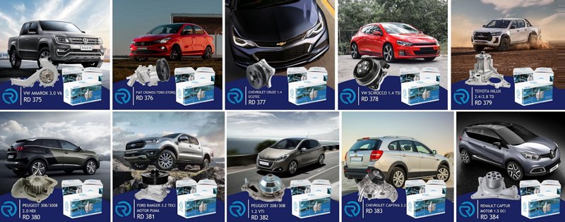 RODA lanza bombas de agua para Amarok, Fiat y más