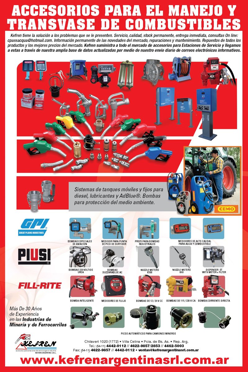Kefren, novedades en Insumos para Estaciones de Servicio