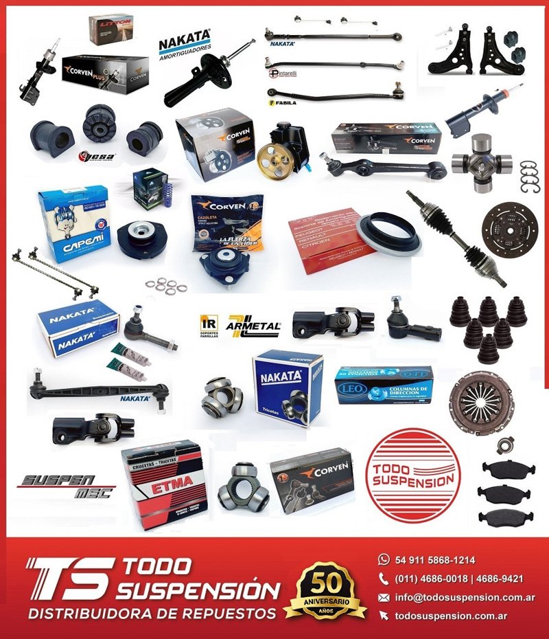 Todo para Suspensión, Dirección y Frenos
