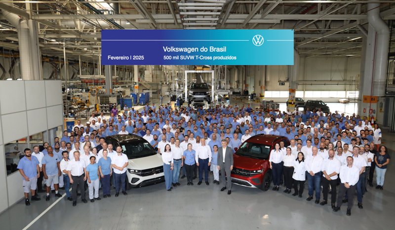 Volkswagen Brasil alcanza 500,000 T-Cross producidos