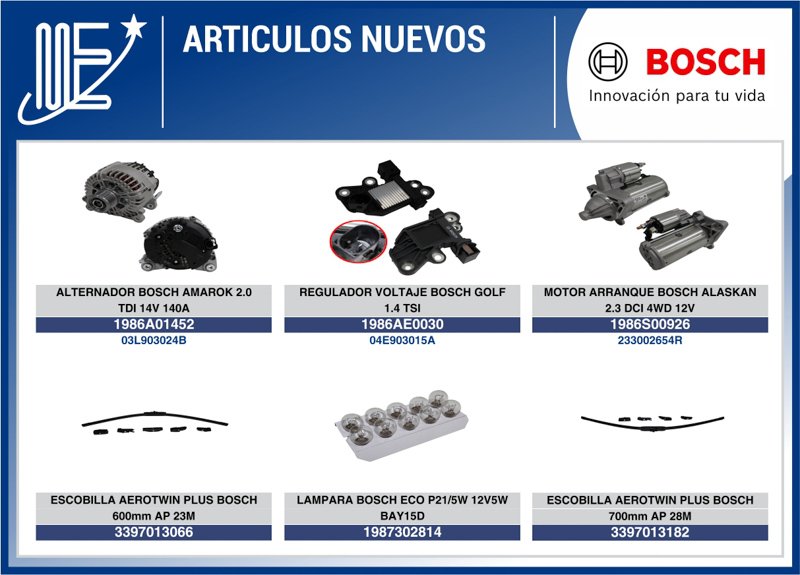 Expoyer nuevos productos Bosch y Accesorios Argentinos
