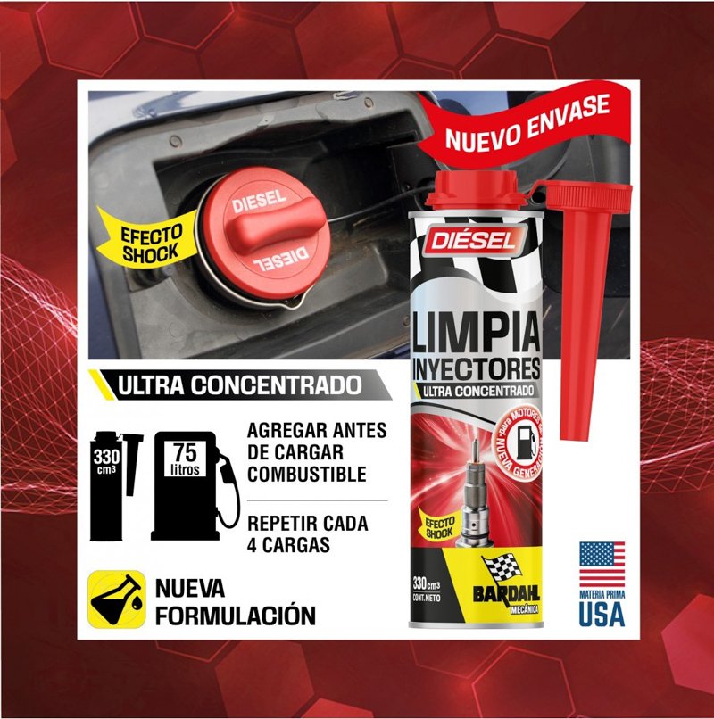 Bardahl lanza Limpia Inyectores Diesel Ultra Concentrado