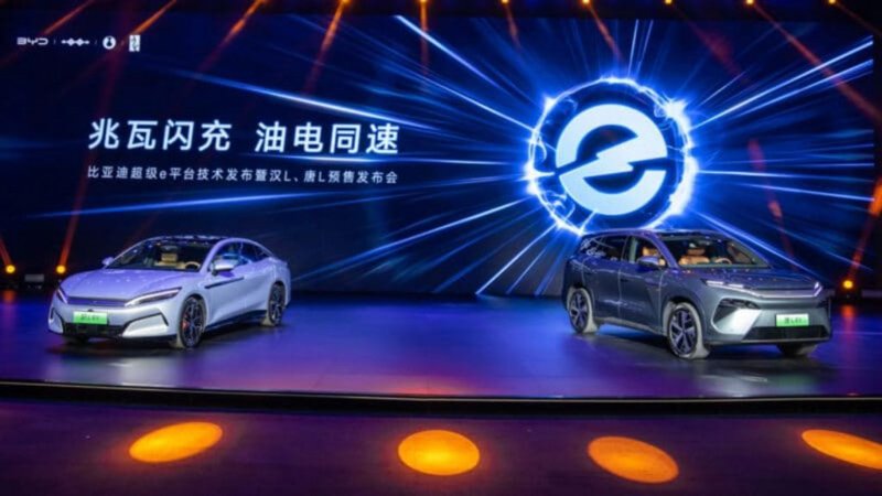 BYD presentó carga ultrarrápida para autos eléctricos