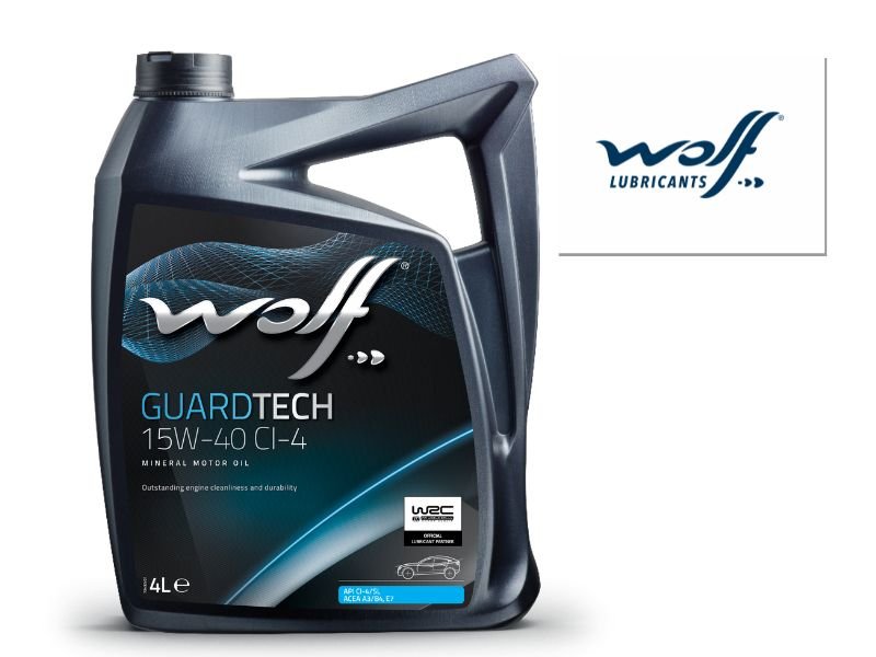Lubricantes Wolf presenta WOLF GUARDTECH 15W-40 CI-4