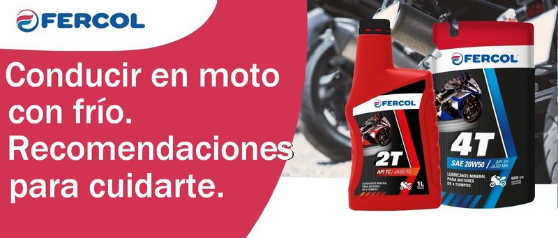 Fercol Lubricantes: consejos para motos en invierno