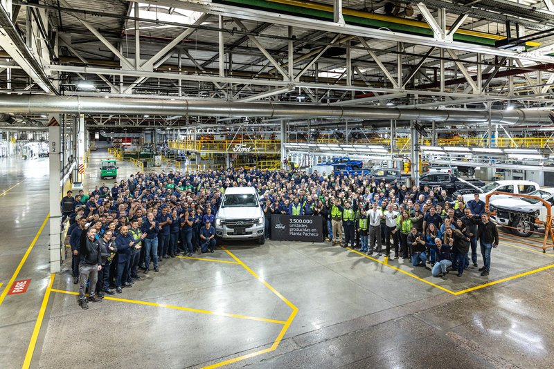 Ford produce 3,5 millones de unidades en Pacheco