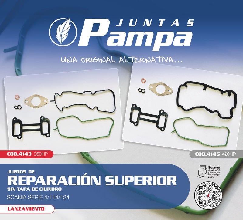 Juntas Pampa lanza juegos de reparación superior