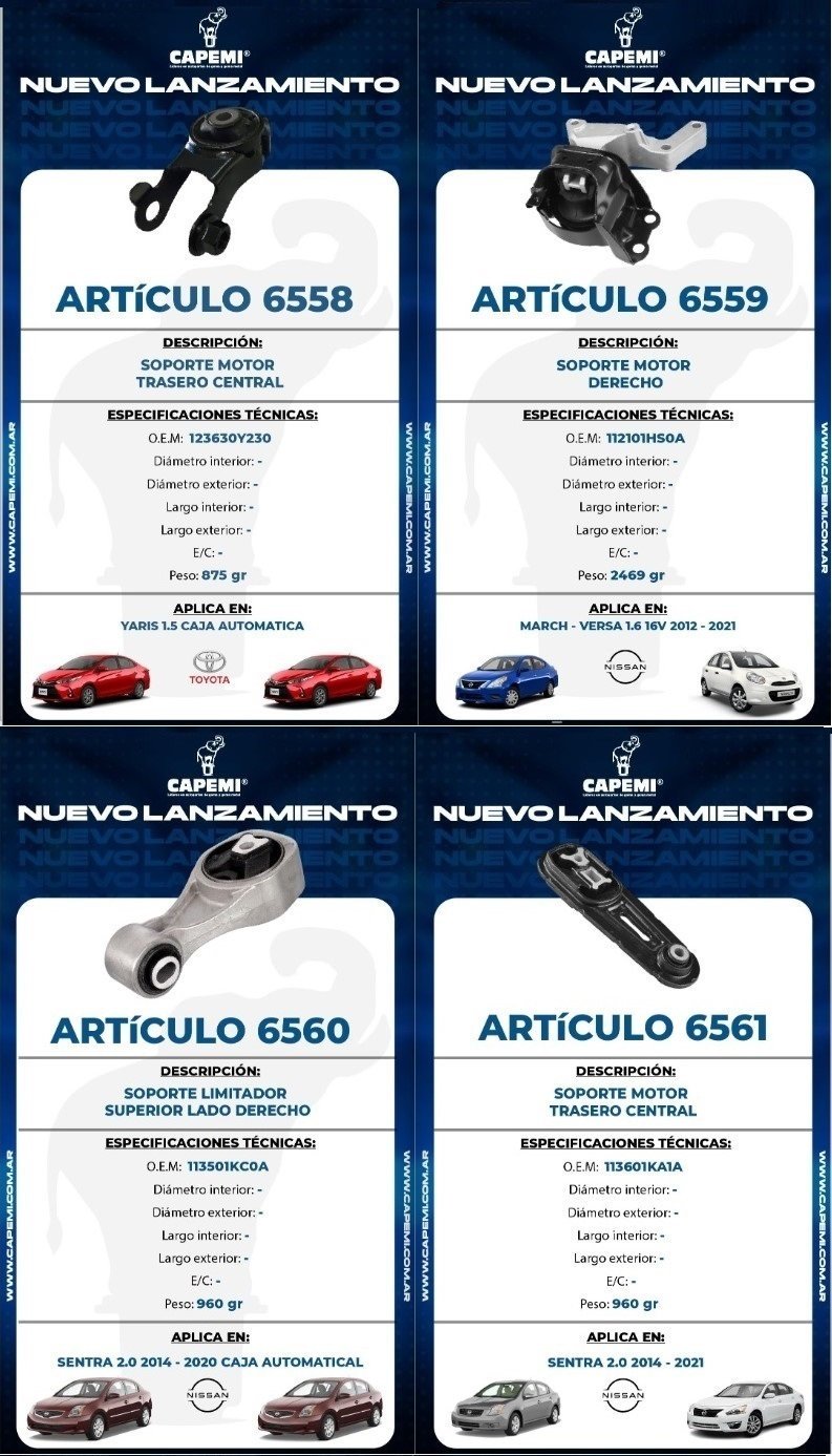 CAPEMI amplía su línea de autopartes