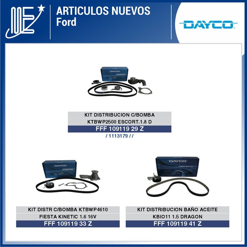 Lanzamientos de la línea Dayco para varias marcas