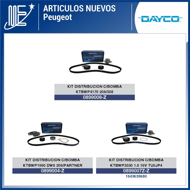 Lanzamientos de la línea Dayco para varias marcas