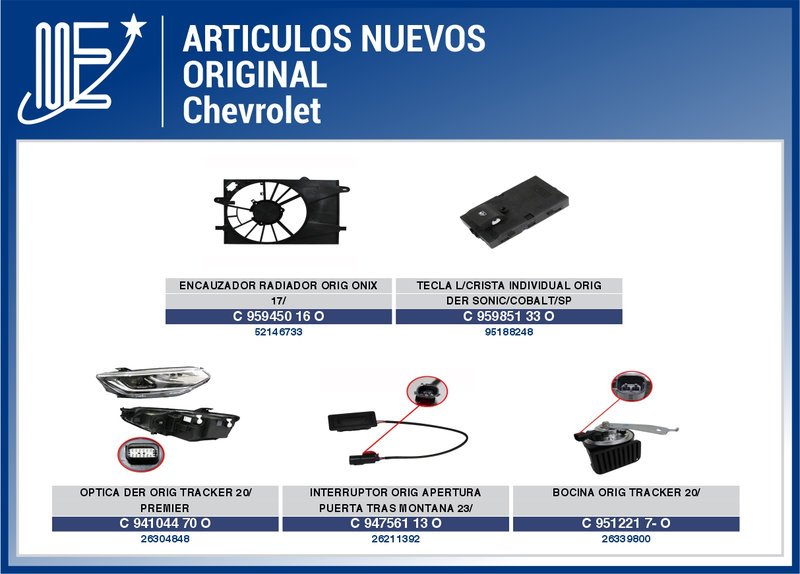 Lanzamientos Chevrolet 2025 en catálogo Expoyer