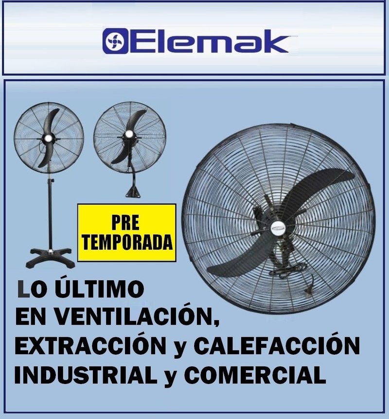 Elemak presenta su línea de ventiladores industriales